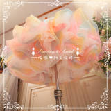 AA lolita fashion -Rainbow Organza Lolita Petticoat -Custom Tailor