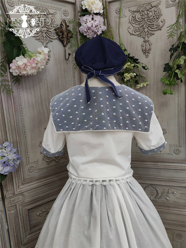Miss Point ~Little Sea Snail Sweet Sailor Lolita Blouse + Skirt Set