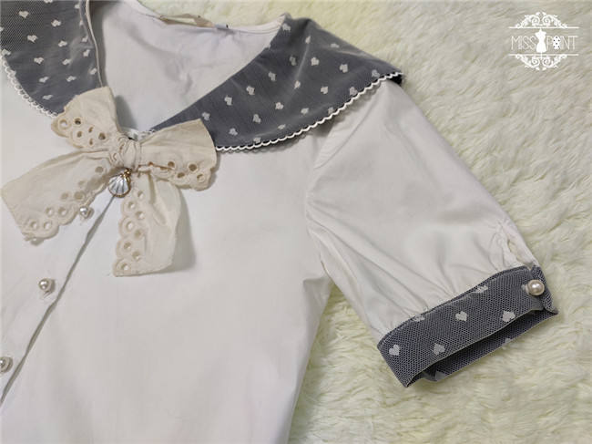 Miss Point ~Little Sea Snail Sweet Sailor Lolita Blouse + Skirt Set