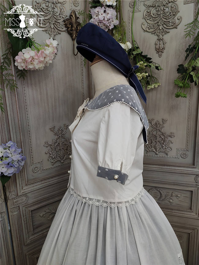 Miss Point ~Little Sea Snail Sweet Sailor Lolita Blouse + Skirt Set