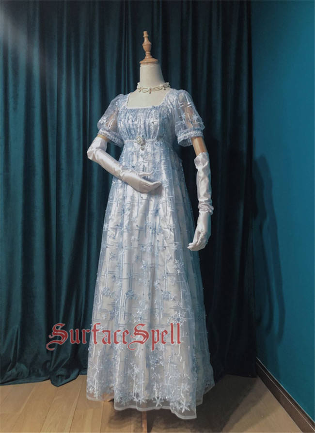 Surfacespell ~The Snow Queen~ Heavy Embroidery Lolita OP -Pre-order