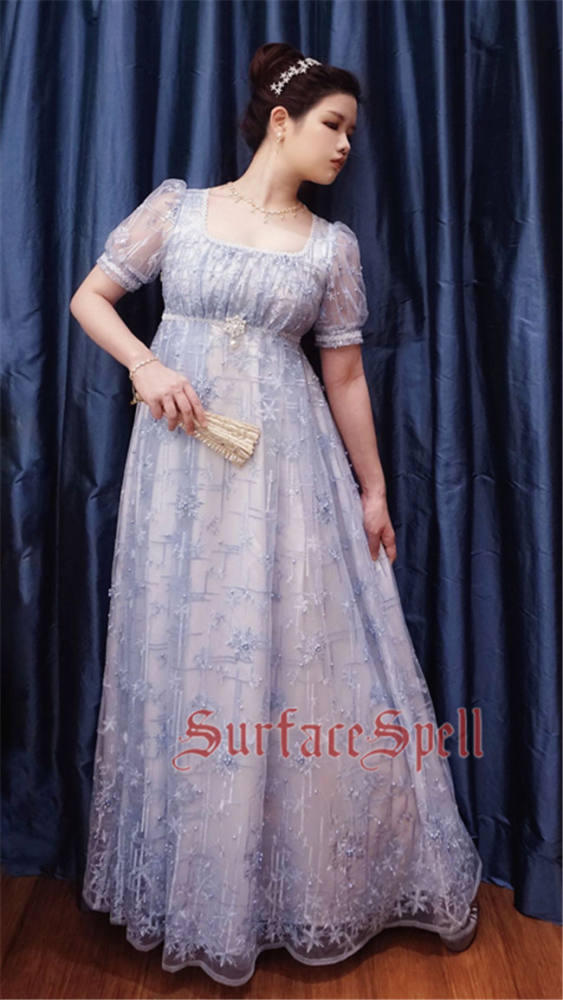 Surfacespell ~The Snow Queen~ Heavy Embroidery Lolita OP -Pre-order