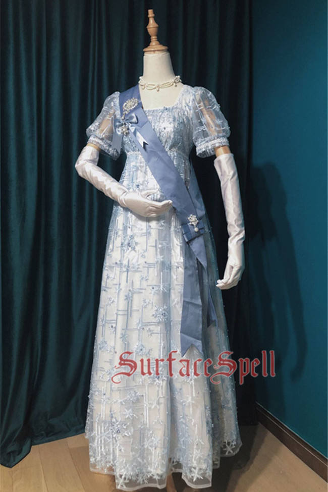 Surfacespell ~The Snow Queen~ Heavy Embroidery Lolita OP -Pre-order