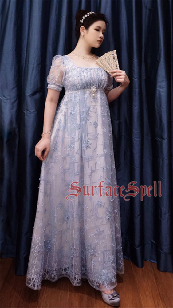 Surfacespell ~The Snow Queen~ Heavy Embroidery Lolita OP -Pre-order