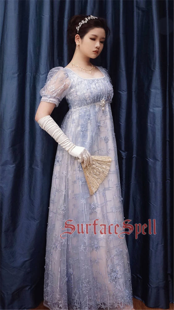 Surfacespell ~The Snow Queen~ Heavy Embroidery Lolita OP -Pre-order