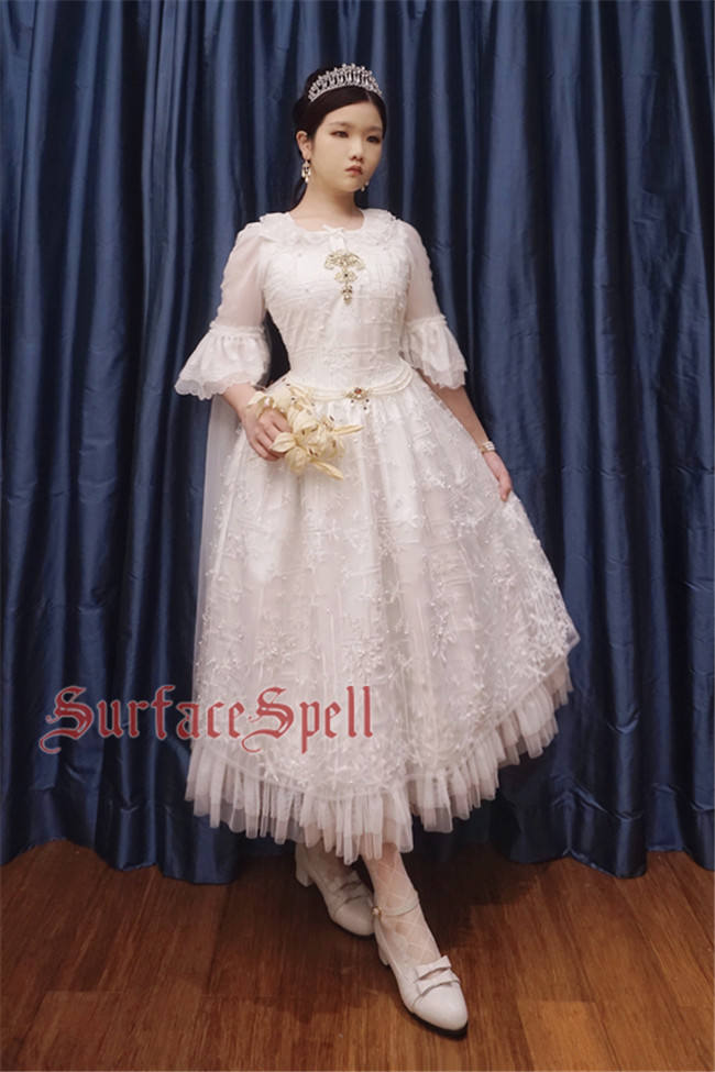 Surfacespell ~The Snow Queen~ Heavy Embroidery Lolita JSK -Pre-order