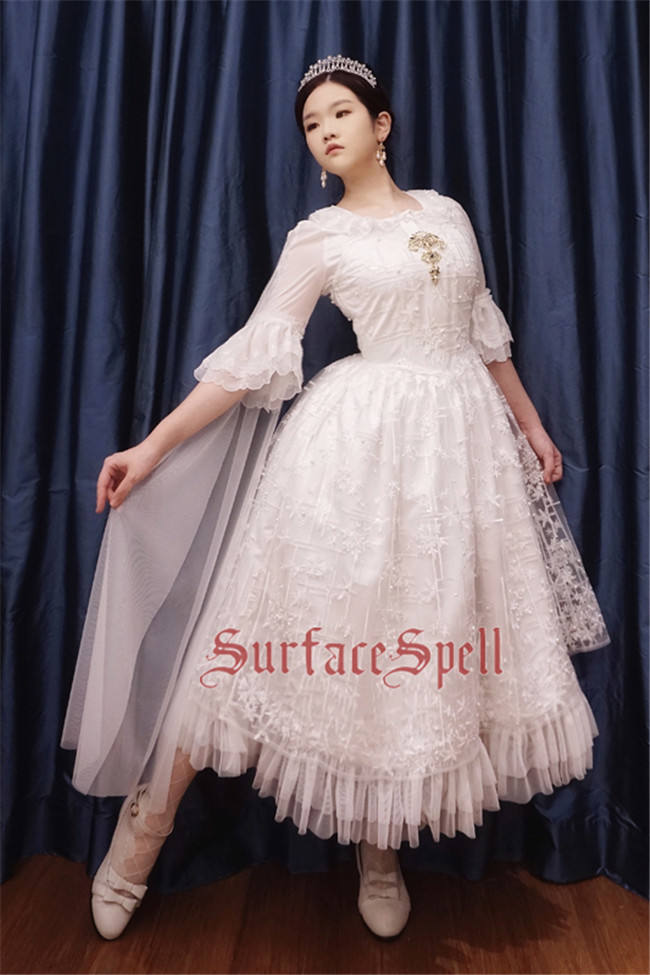 Surfacespell ~The Snow Queen~ Heavy Embroidery Lolita JSK -Pre-order