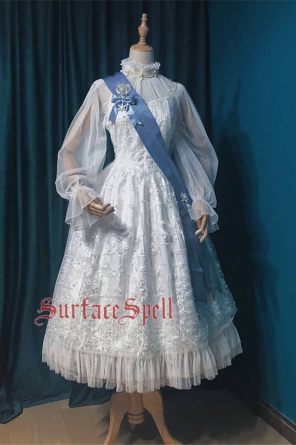 Surfacespell ~The Snow Queen~ Heavy Embroidery Lolita JSK -Pre-order