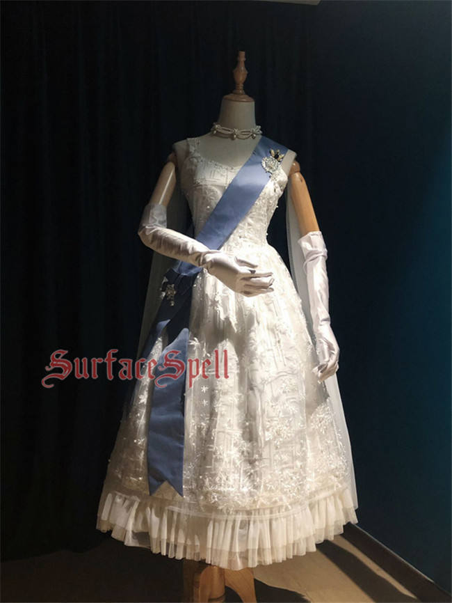 Surfacespell ~The Snow Queen~ Heavy Embroidery Lolita JSK -Pre-order