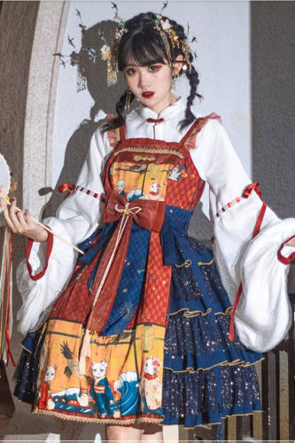 Ying Luo Fu Kimono Style Lolita JSK Fullset Blouse Size 3XL - In Stock