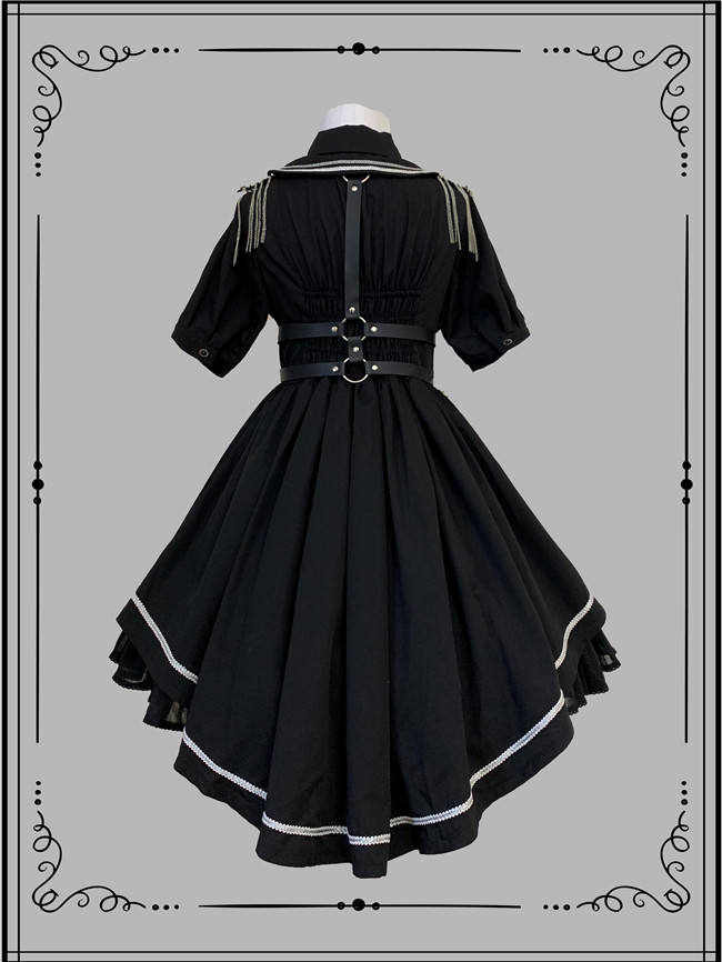 Military Officer Short Sleeves Lolita OP - In Stock