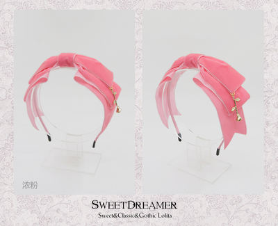 The Little Prince's Rose- Velvet Lolita Headbow -11 Colors