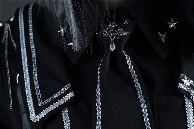 Military Officer Short Sleeves Lolita OP - In Stock