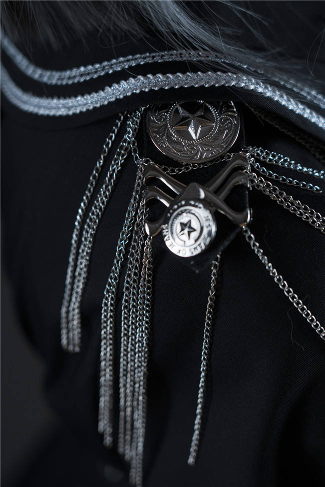 Military Officer Short Sleeves Lolita OP - In Stock