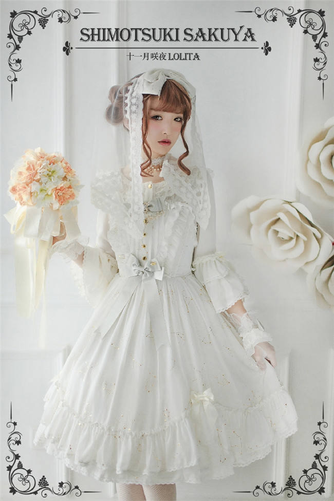 The Whisper of Stars~ Gold Stamping Constellation Lolita Normal JSK