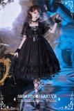 The Whisper of Stars~ Gold Stamping Constellation Lolita OP Blue Size S - In Stock