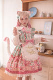 August Maiden ~Fancy Strawberry Ice Cream Cat Sweet Lolita Accessories -Pre-order