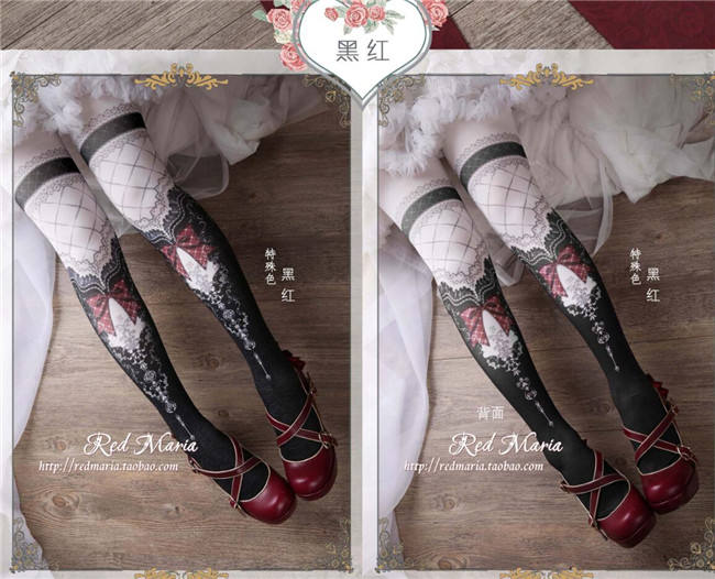 Miss Grace ~Vintage Double-sides Lolita Tights