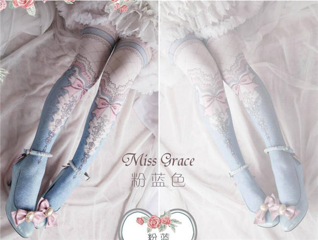 Miss Grace ~Vintage Double-sides Lolita Tights