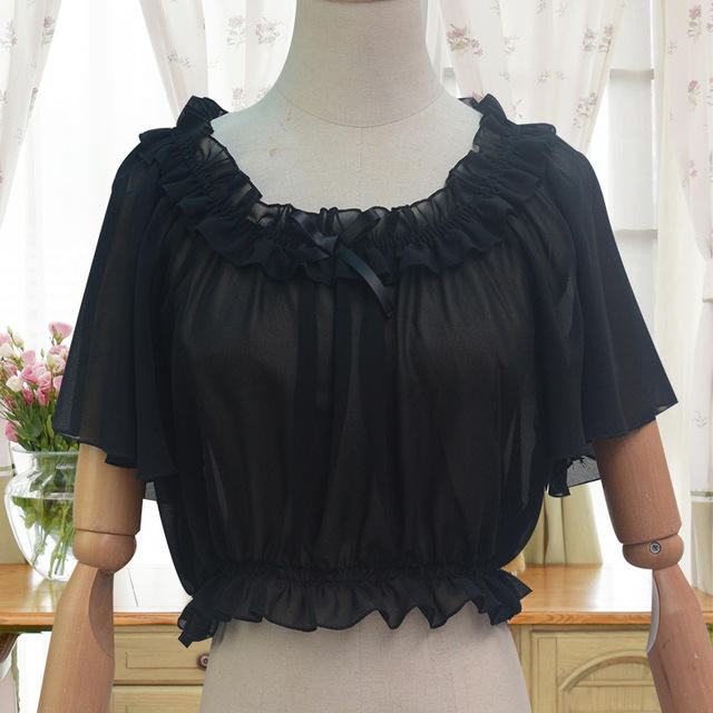 Sweet Chiffon Tailored Short Version Lolita Blouse