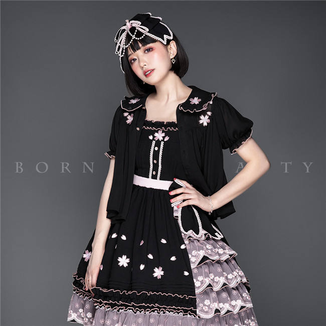 YUPBRO Lolita ~Cherry Blossoms Embroidery Lolita OP/JSK