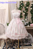 The Kittens In The Frame~ Sweet Lolita Printed JSK Normal Waist Pink Size S - In Stock