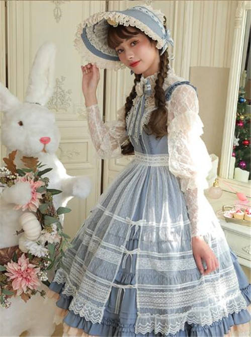 Alice Girl ~When Camellia Blossoms Lolita JSK + Overskirt -Pre-order