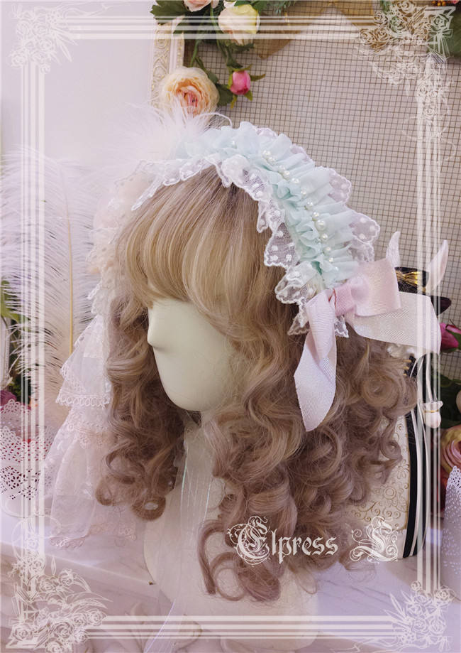 Elpress L Elis Luxury Details Bonnet Headdress -Ready MADE