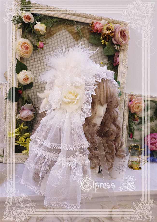 Elpress L Elis Luxury Details Bonnet Headdress -Ready MADE