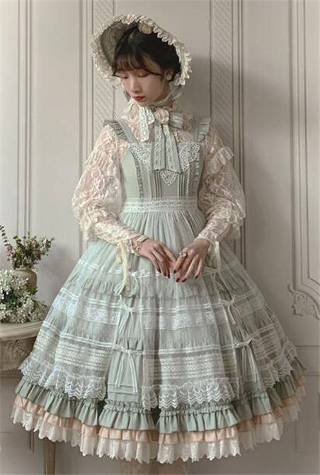 Alice Girl ~When Camellia Blossoms Lolita JSK + Overskirt -Pre-order