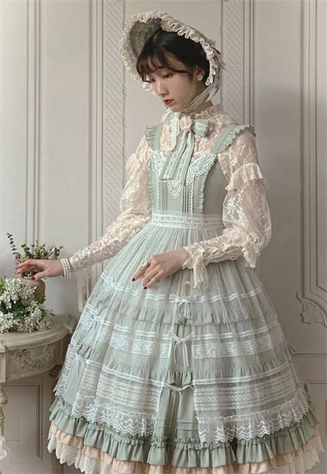 Alice Girl ~When Camellia Blossoms Lolita JSK + Overskirt -Pre-order