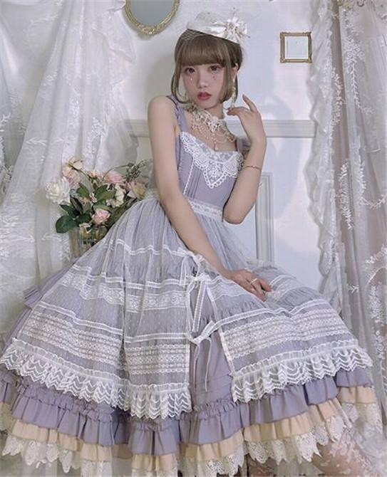 Alice Girl ~When Camellia Blossoms Lolita JSK + Overskirt -Pre-order
