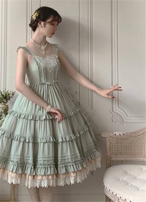 Alice Girl ~When Camellia Blossoms Lolita JSK + Overskirt -Pre-order