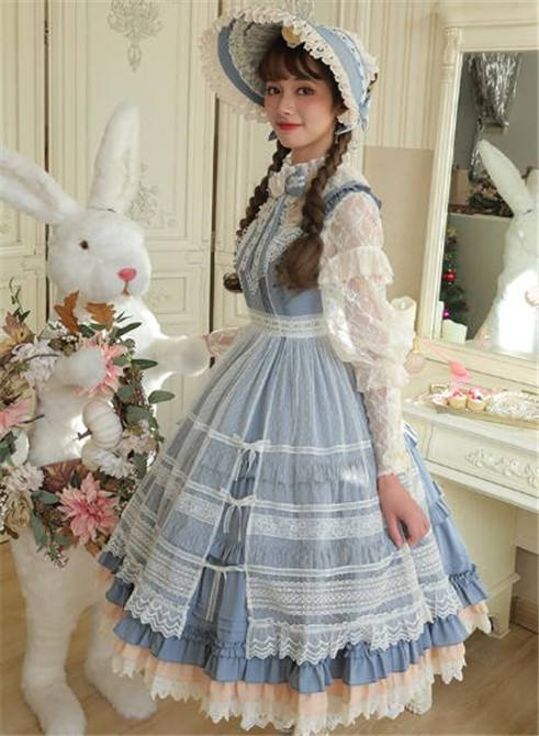 Alice Girl ~When Camellia Blossoms Lolita JSK + Overskirt -Pre-order