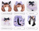 Black Cat Nebula~ Gothic Lolita  Accessories -Ready Made