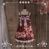 NyaNya Lolita Boutique ~Camellia Ballad High Waist Lolita JSK Short Version -Ready Made