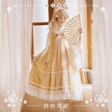 NyaNya Lolita Boutique ~Sakura In the Spring Lolita Overskirt -Ready Made