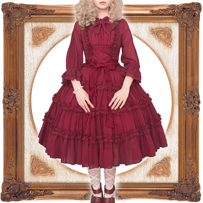 Foxtrot Lolita~Yennefer~  Fairy Rose Princess Lolita OP -Pre-order
