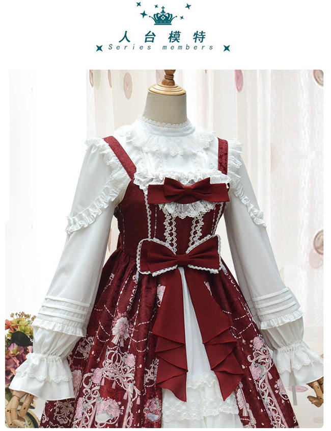 Blooming Flowers Chiffon Lace Lolita Blouse