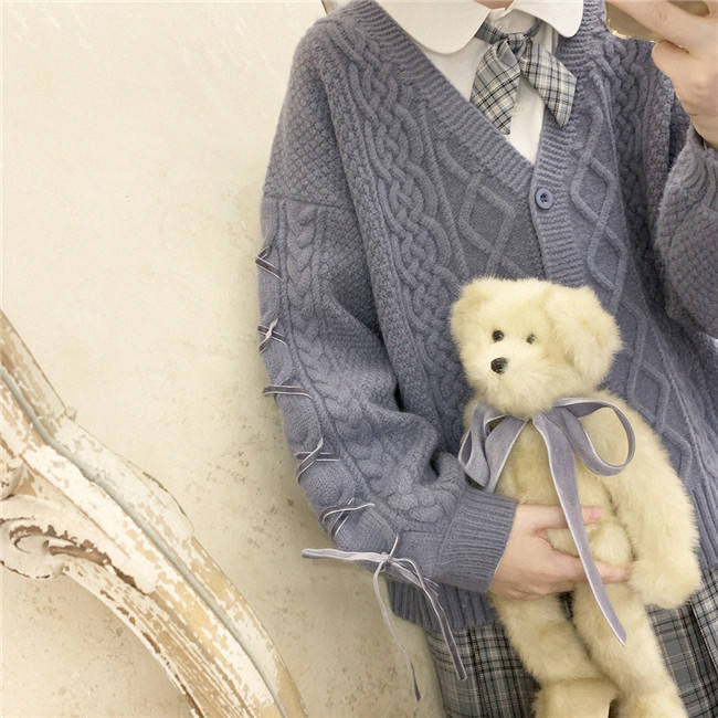 Vintage Knitted Cardigan Sweater