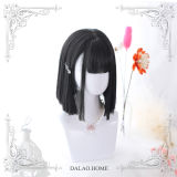Dalao Home ~Xing Zi  Lolita Short Wigs Black Wigs++a hair net - In Stock