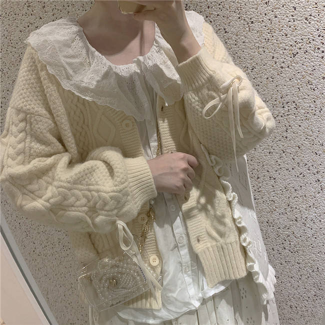 Vintage Knitted Cardigan Sweater