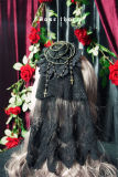 Dark Night Rose~ Flower Balls Hairclip/Brooch  2 Uses Lolita Accessories