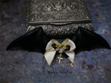 Little Bat Cross Hairclip~ Lolita Accessories