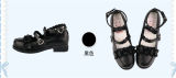 Sheep Puff~ Japanese Lace Round-head Student Lolita Shoes- Pre-order