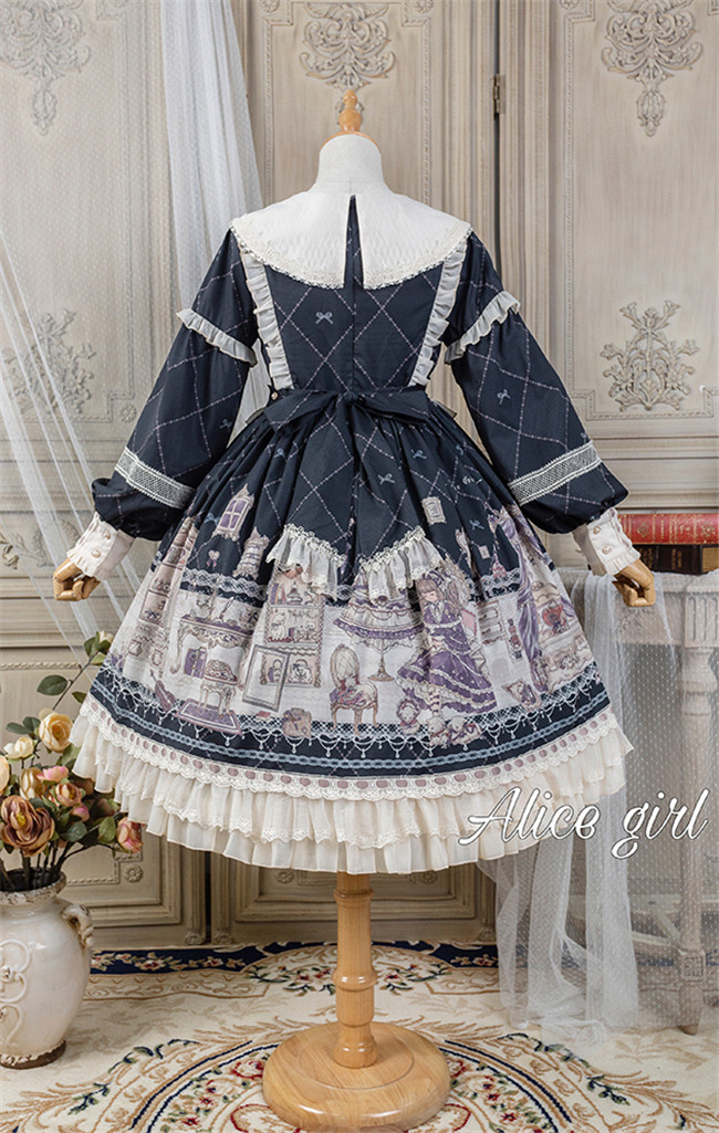 Alice Girl ~Angel Print 2.0 Girl's Room Lolita OP Alice Girl ~Angel Print 2.0 Girl's Room Lolita OP