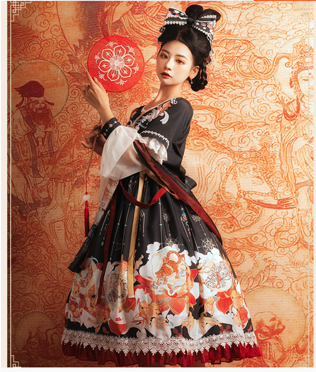 Chinese fashion brand: Lolita Dress based on Hanbok is written as kind of  Qilolita, which means Chinese style Lolita. : r/China