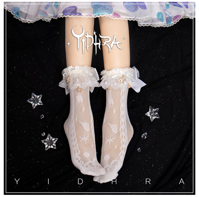Yidhra Lolita ~Akuya Tears of the Sea~ Ocean Series Lolita Socks-Pre-order