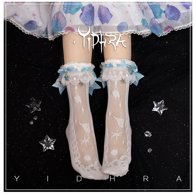 Yidhra Lolita ~Akuya Tears of the Sea~ Ocean Series Lolita Socks-Pre-order