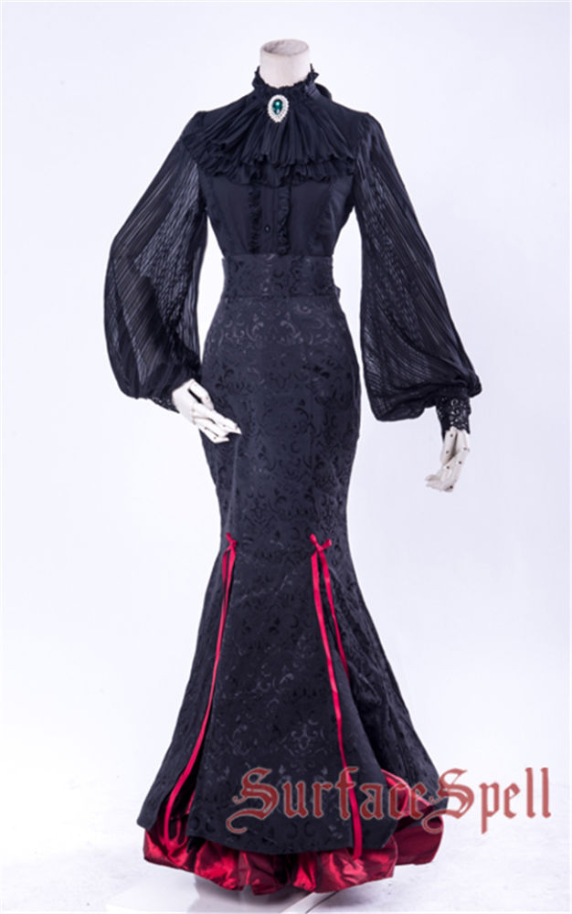 Surface Spell ~Lorelai Gothic Lolita Fishtail Skirt